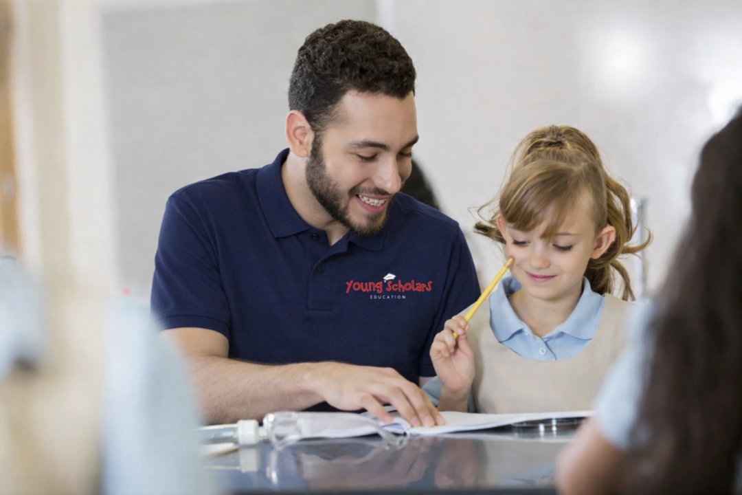 Tutor with student